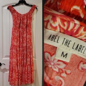 off shoulder ruffle tier maxi dress